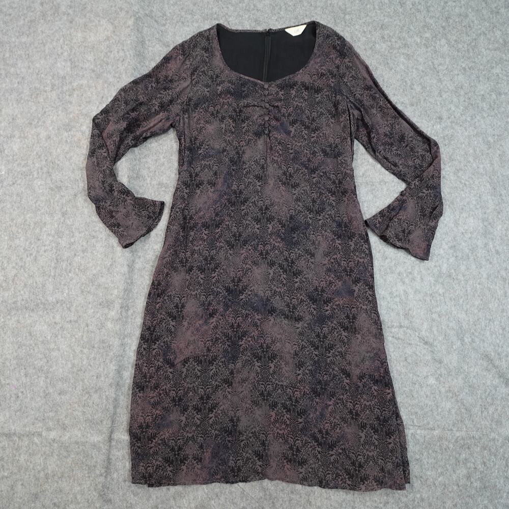 J. Jill Dress Womens Small? Midi Bell Sleeve Witchy Whimsagoth V-Neck